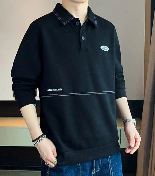 Oversize Sweatshirts Polo Baggy Tops Big Size T Shirts for Men Oversized T-shirt Y2k Original Harajuku Fashion Bulk Male Clothes