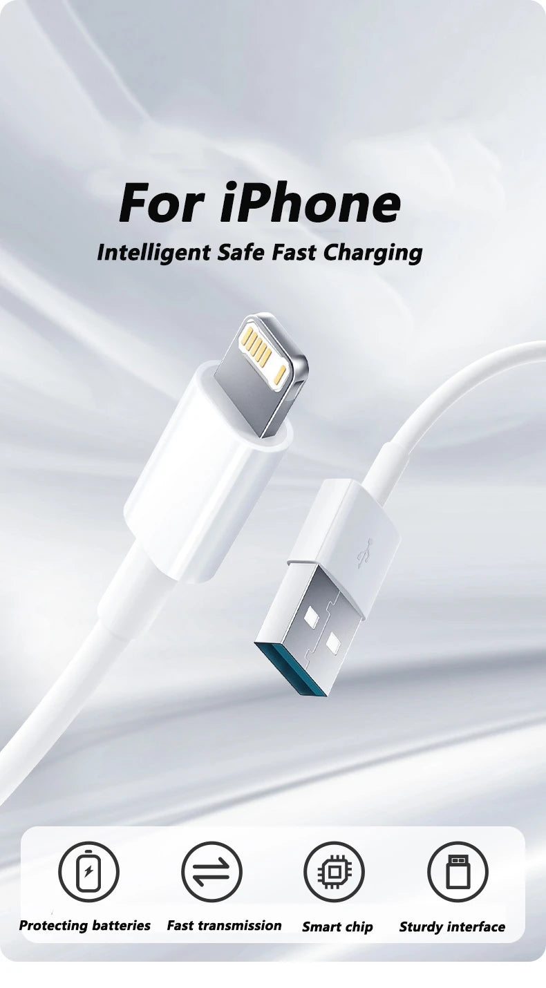 Chargeur Rapide 35W USB-C pour iPhone 15 14 13 12 11 Pro Max Mini XR XS — Câble & Accessoires