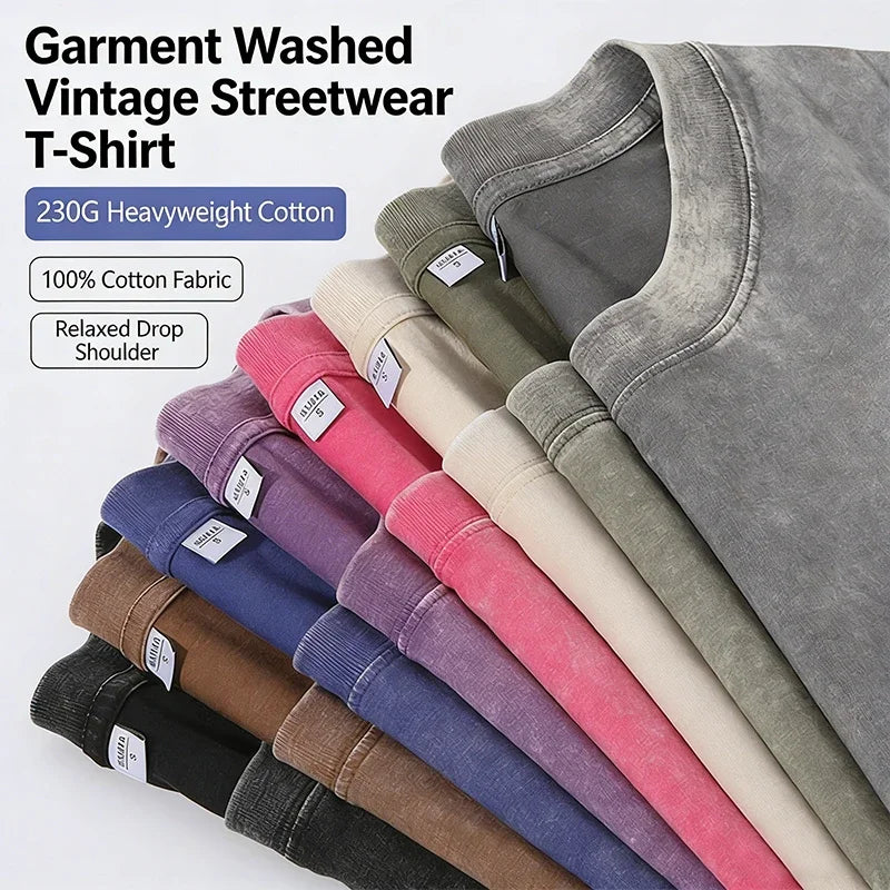 T-Shirt Oversize Washed "I Had Potential" — Hip Hop Casual