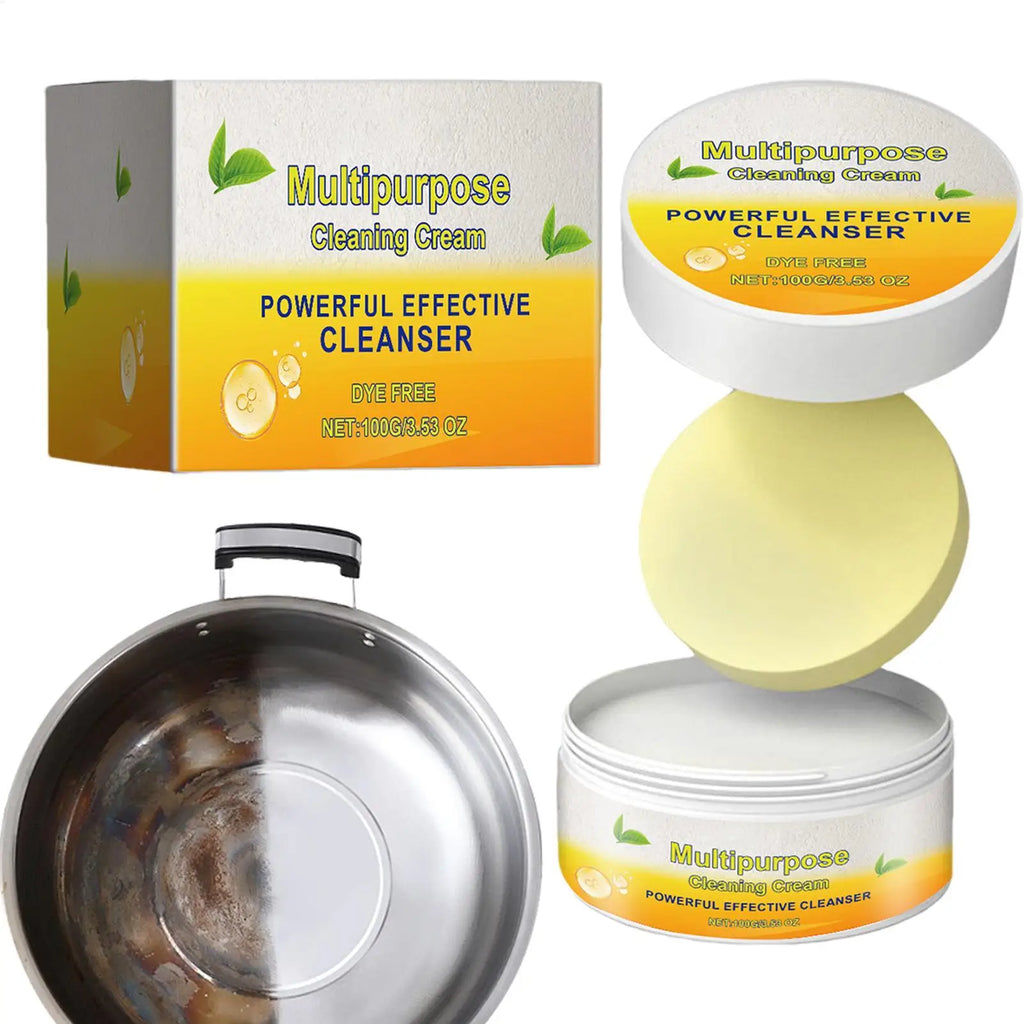 Crème Nettoyante Multi-Usage — Détachant Puissant pour Cuisine et Salle de Bain