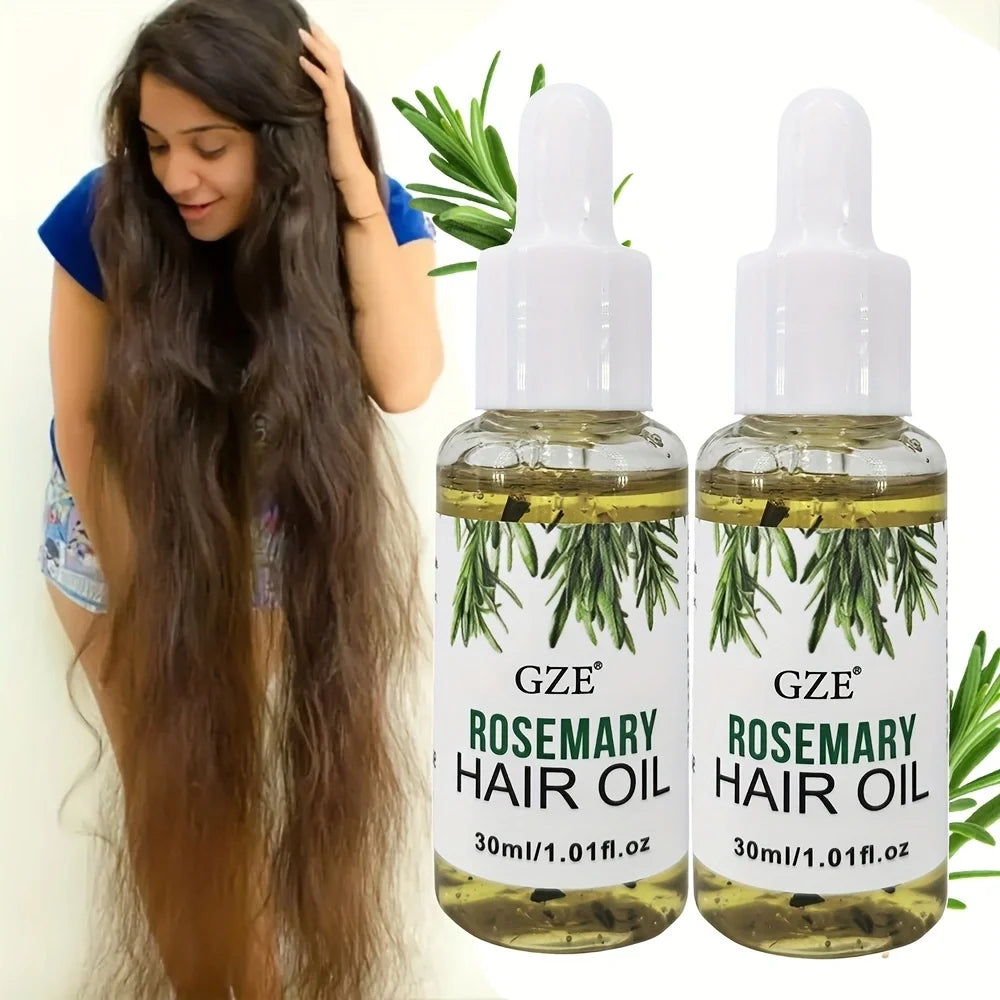 Huile de Romarin GZE pour cheveux – Tous types et textures, renforce et nourrit le cuir chevelu