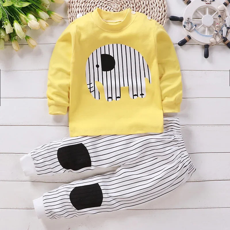 Ensemble Pyjama Enfant Coton — Sous-Vêtements & Pantalon Automne/Hiver