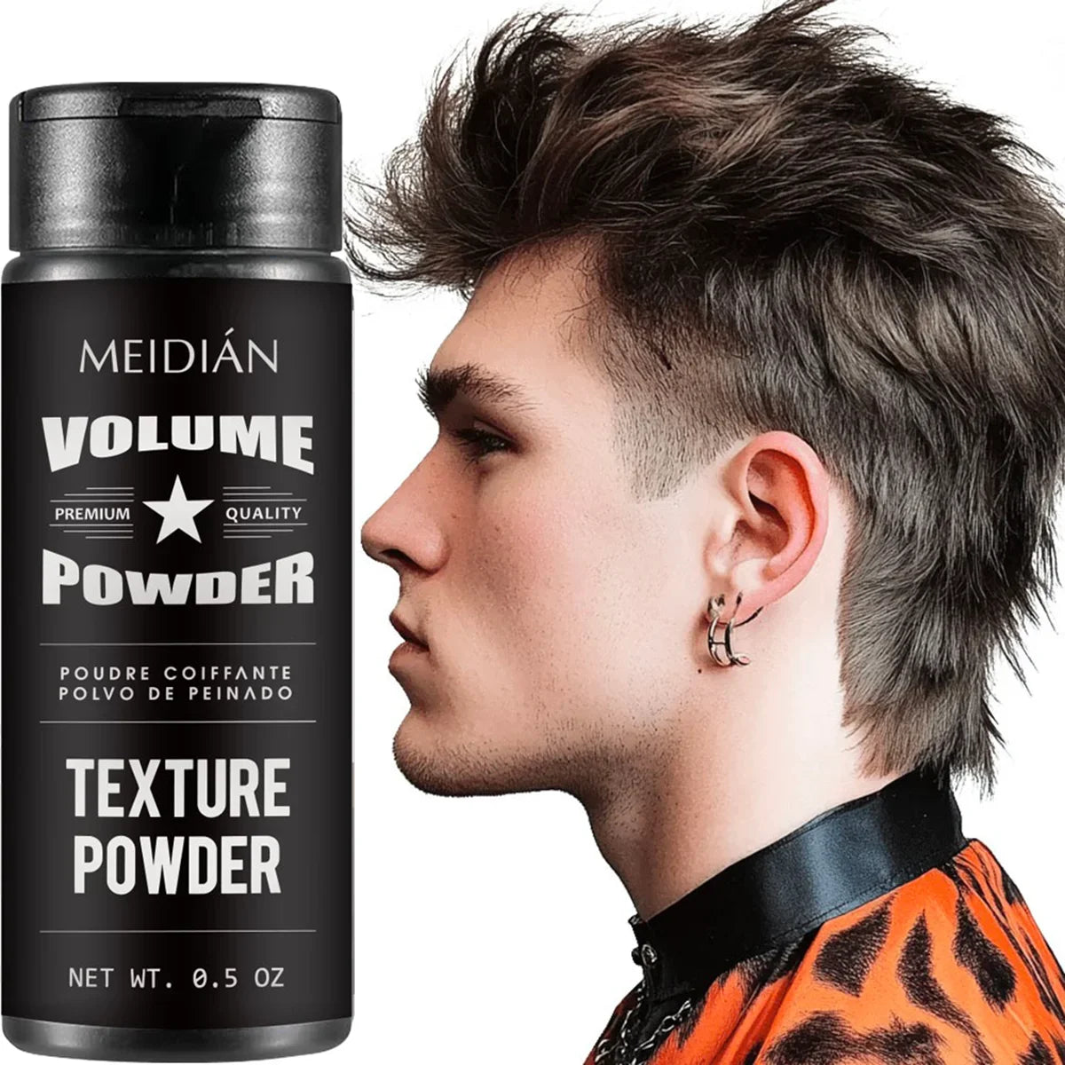Poudre coiffante volumisante – Tenue longue durée, contrôle du gras, homme & femme