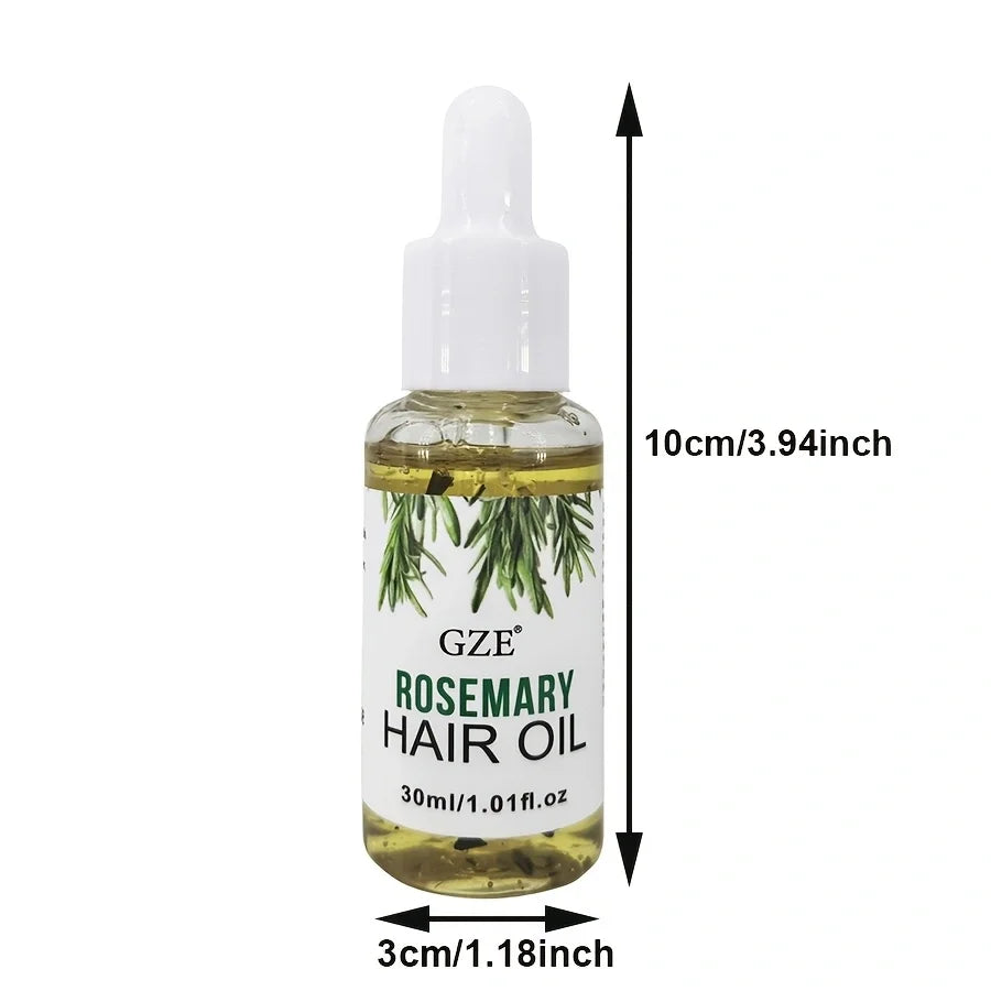 Huile de Romarin GZE pour cheveux – Tous types et textures, renforce et nourrit le cuir chevelu