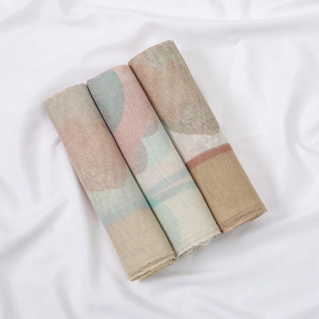 Foulard Hijab Femme — Écharpe Voile Viscose Coton Doux Turban Long