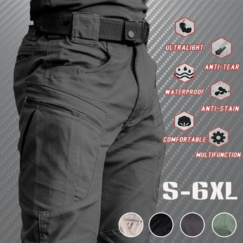 Pantalon Cargo Tactique Homme — Léger Imperméable Multi-Poches Été