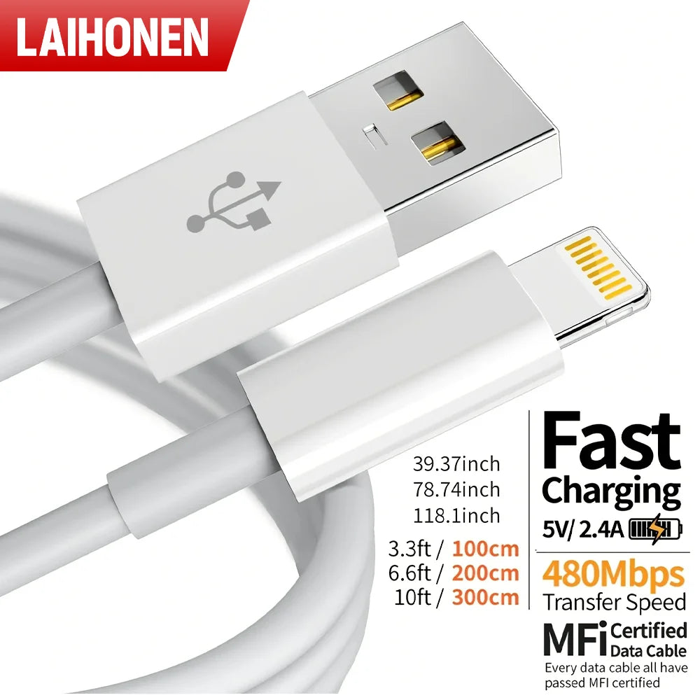 Câble USB Charge Rapide pour iPhone – Qualité Premium