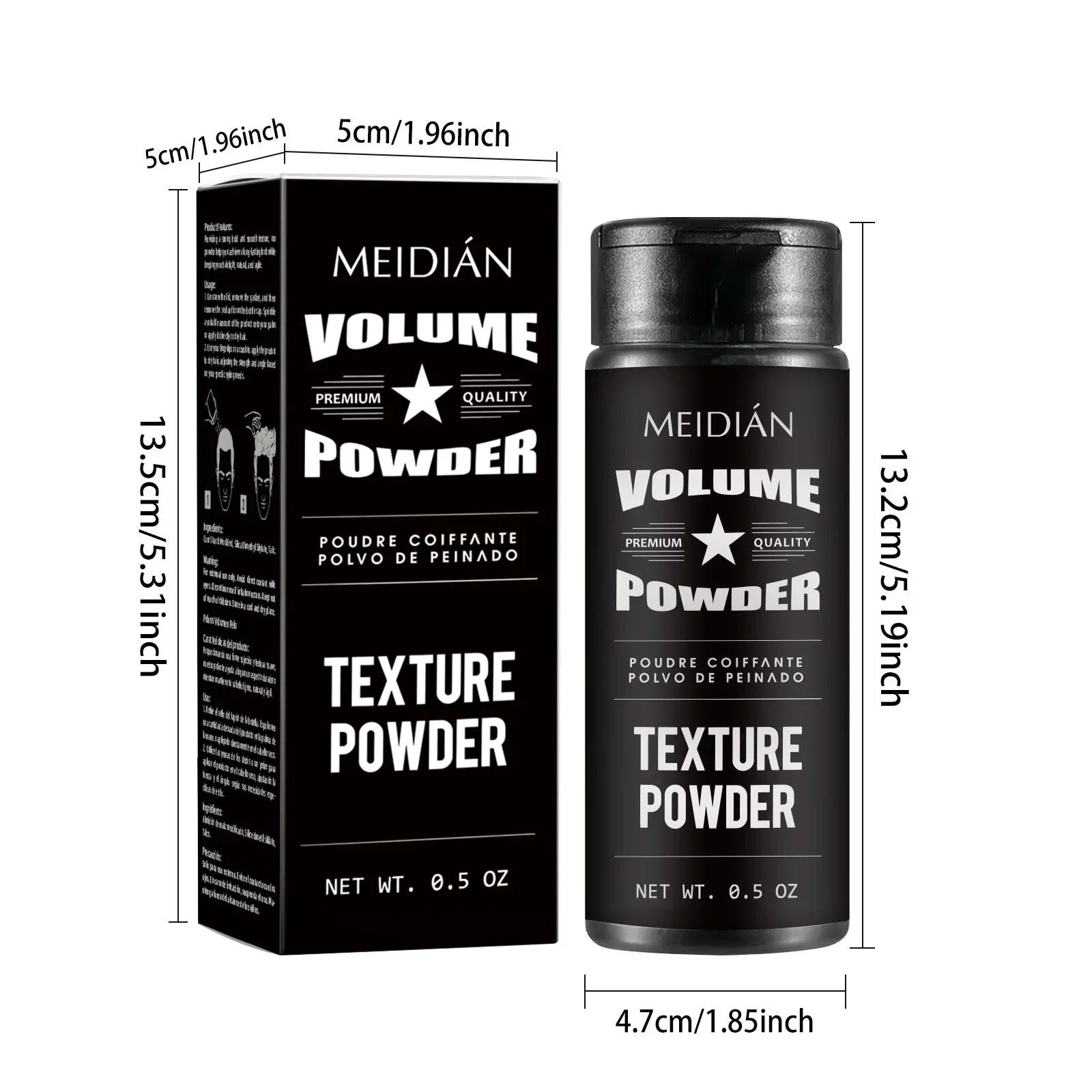 Poudre coiffante volumisante – Tenue longue durée, contrôle du gras, homme & femme