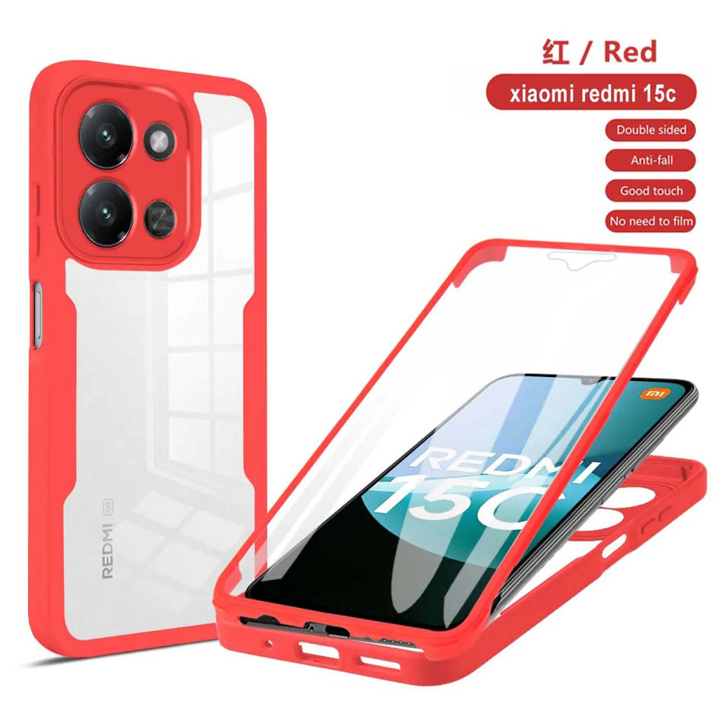 Coque 360° anti-choc Xiaomi Redmi 15C / A5 4G – Protection intégrale enveloppante