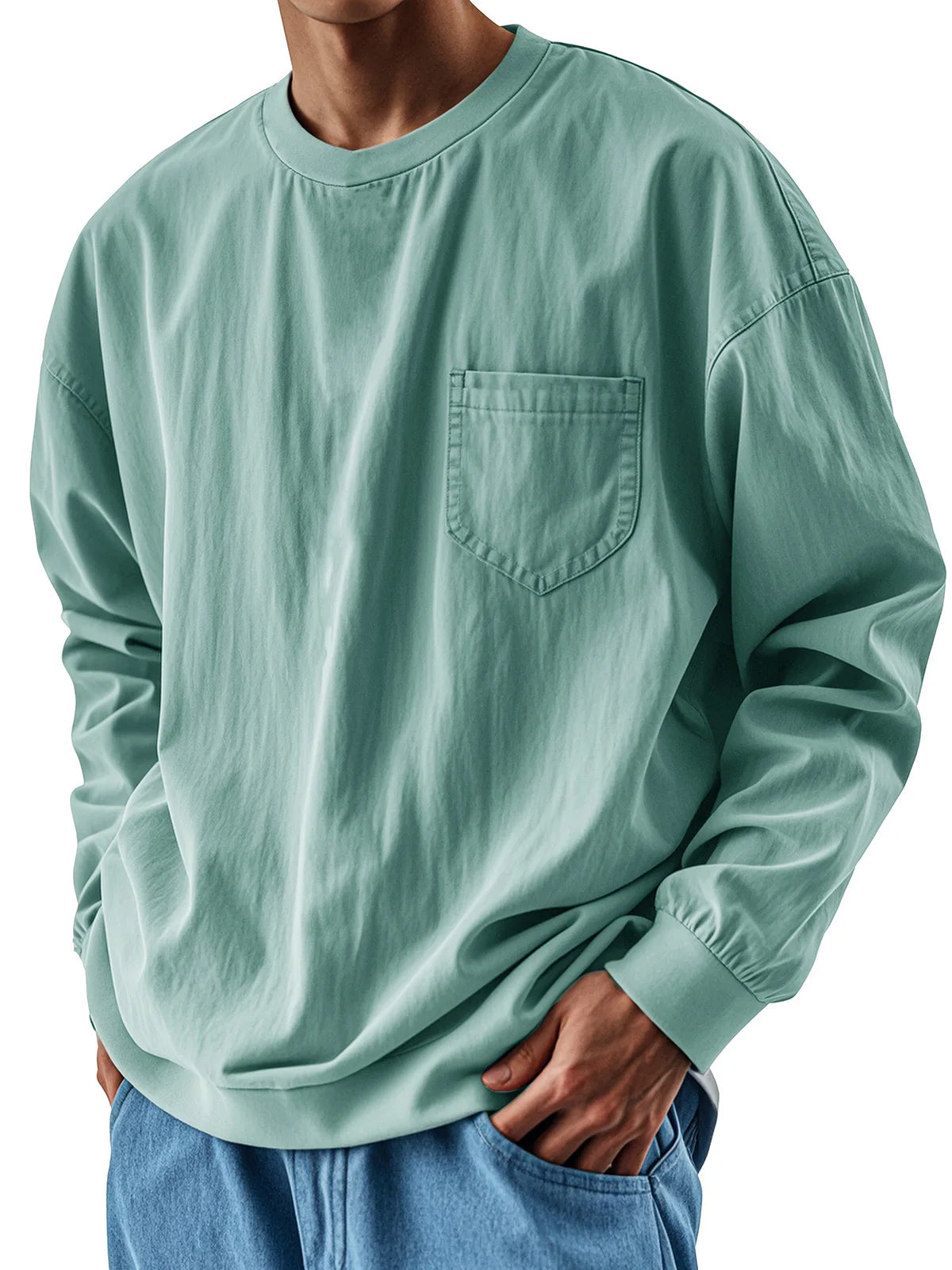 T-Shirt Oversize Manches Longues Homme — Streetwear Casual 2025