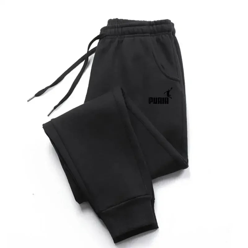 Pantalon Jogging Homme Imprimé Logo — Sportswear Doux Automne/Hiver 2025