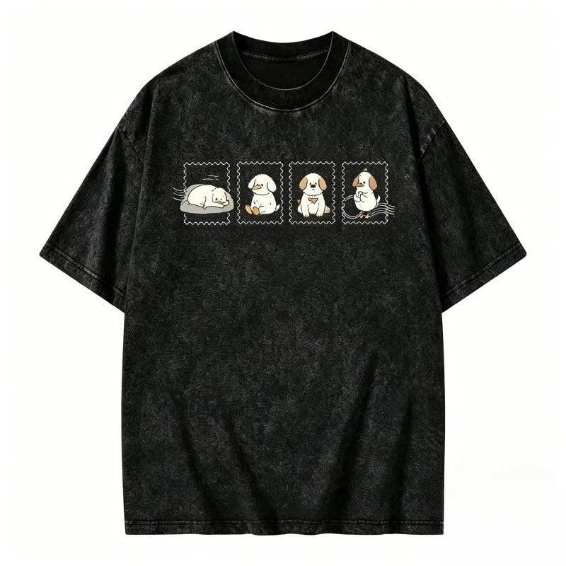 Vintage Oversize Cotton Short Sleeves T-shirt Men Women Funny Goose Graphic Tee Cute Animal Streetwear Top Casual Wear