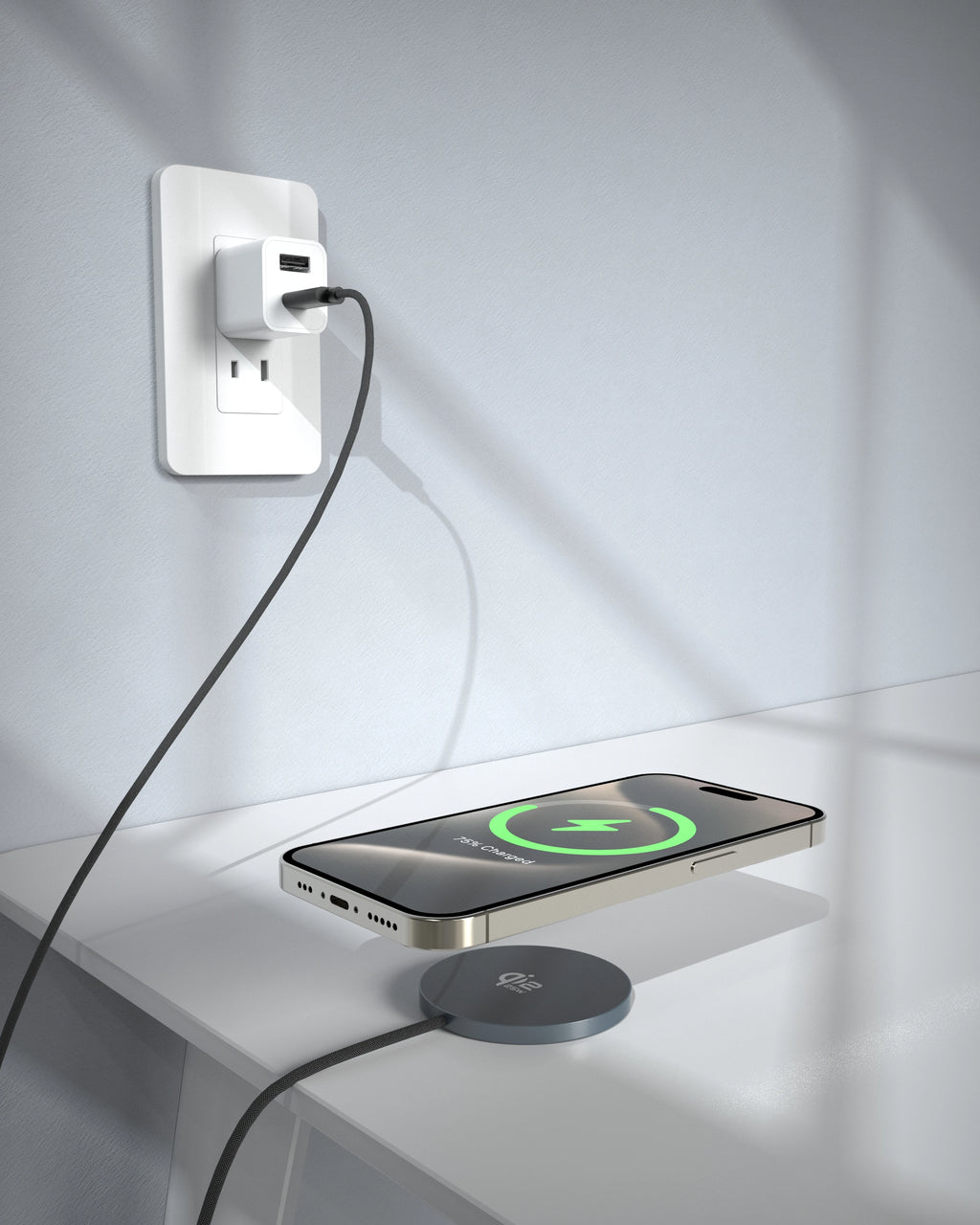 Chargeur Sans Fil Magnétique Qi2.2 25W MagSafe pour iPhone 17 16 15 14 13 12