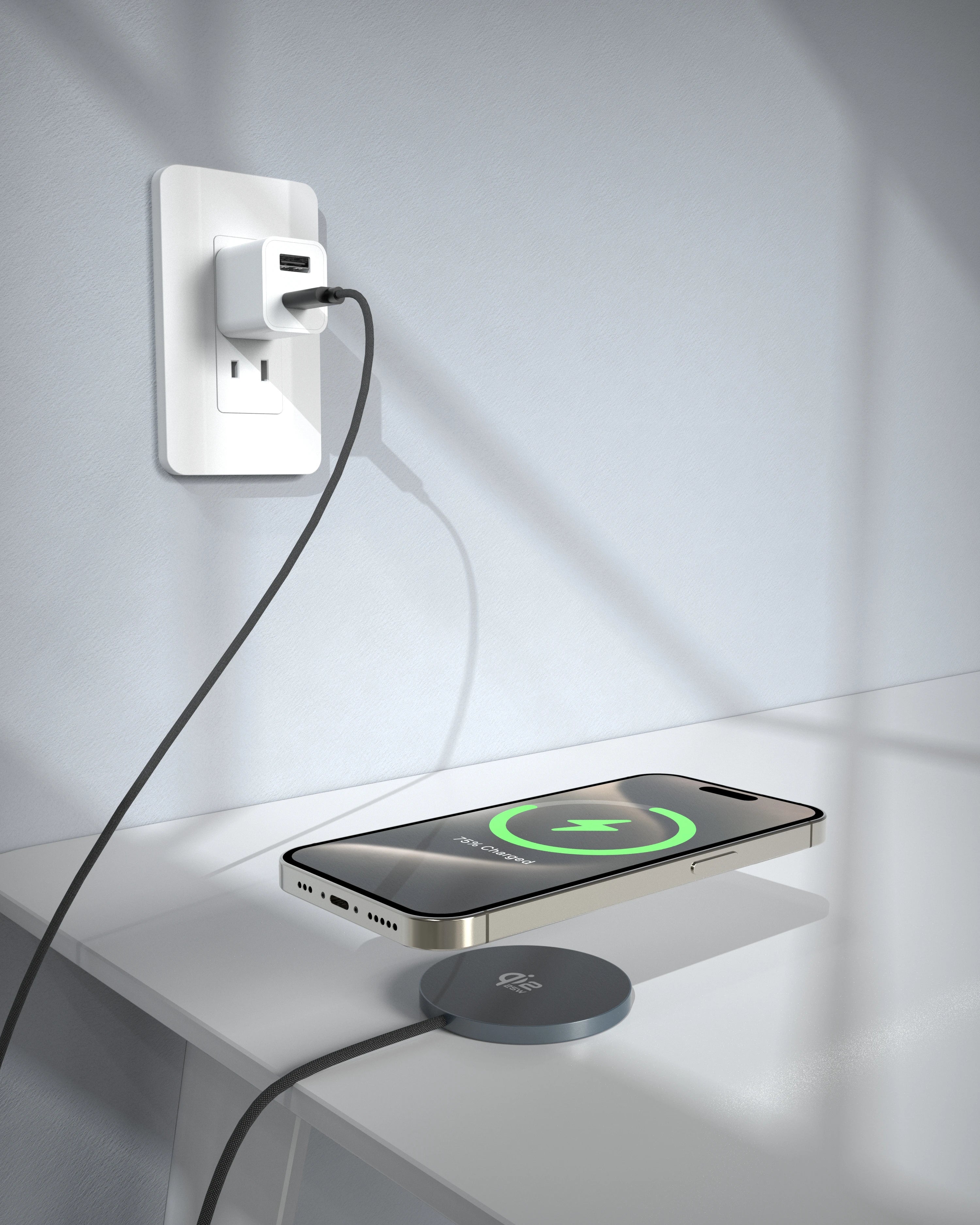 Chargeur Sans Fil Magnétique Qi2.2 25W MagSafe pour iPhone 17 16 15 14 13 12
