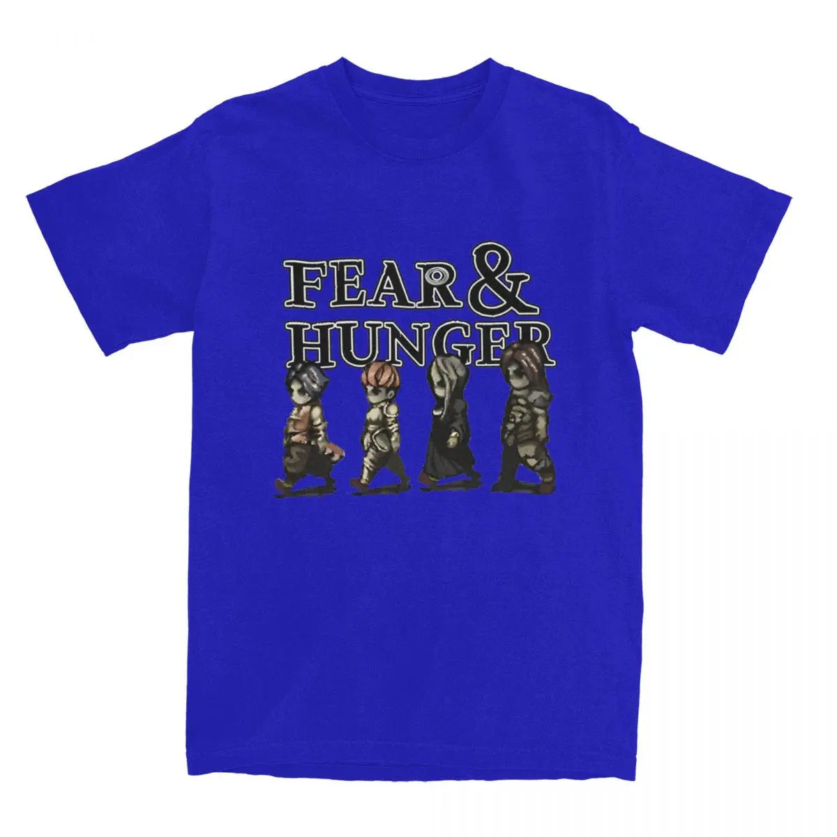 Oversized T Shirt FEAR AND HUNGER 100 Cotton T-Shirts Fashion Tshirt for Male Summer Y2K Funny Design Short Sleeve Tops