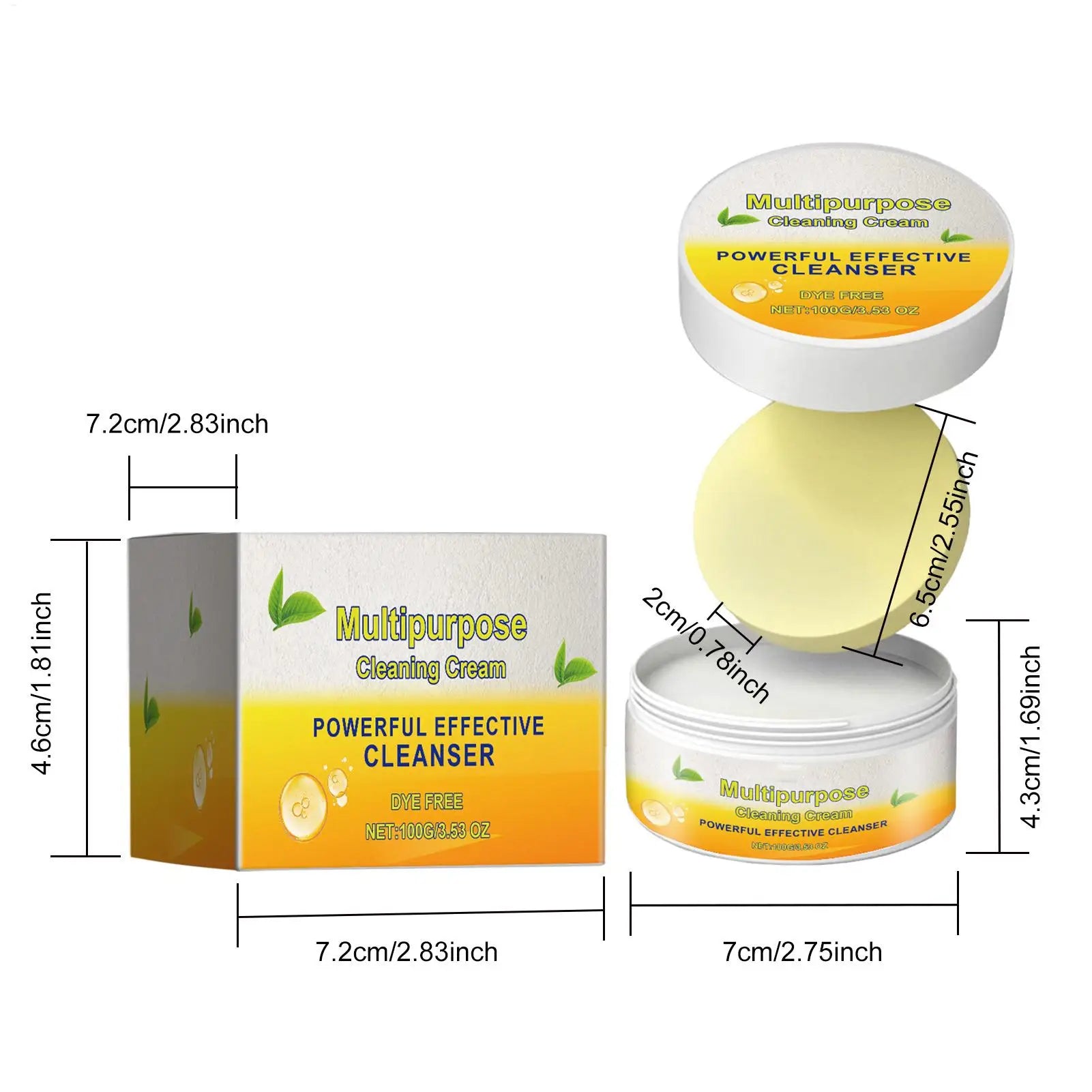 Crème Nettoyante Multi-Usage — Détachant Puissant pour Cuisine et Salle de Bain