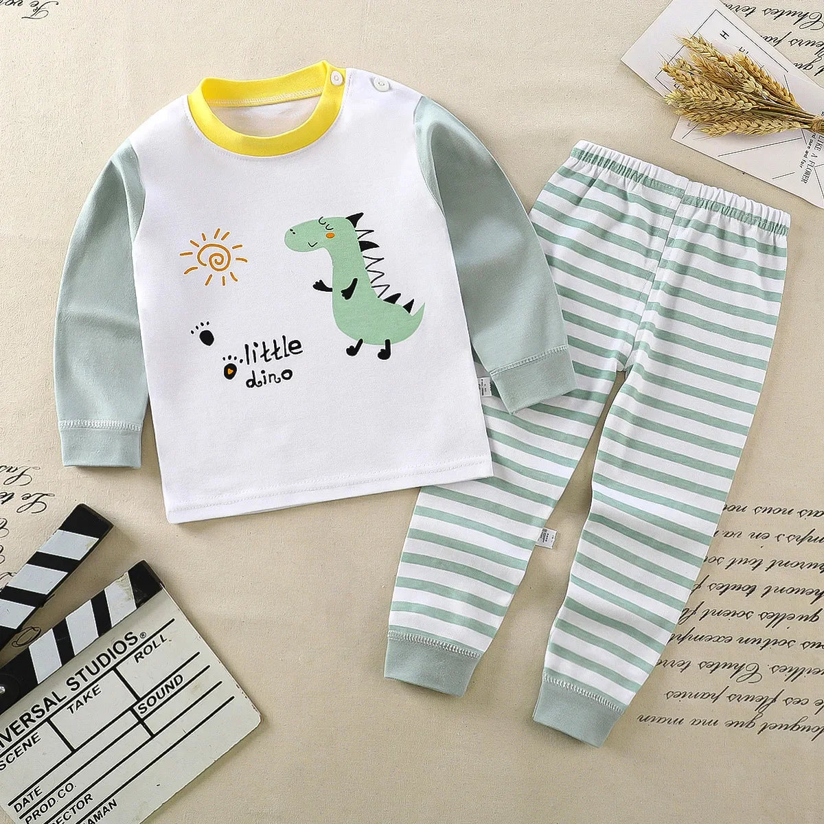 Ensemble Pyjama Enfant Coton — Sous-Vêtements & Pantalon Automne/Hiver