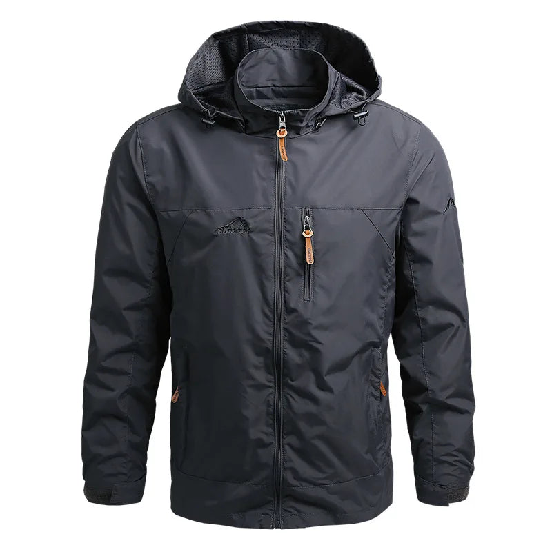 Coupe-Vent Tactique Homme À Capuche — Imperméable Outdoor Militaire