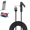 Câble 240W 2-en-1 Support Pliable pour iPhone 15-17 et Android — USB-C vers USB-C