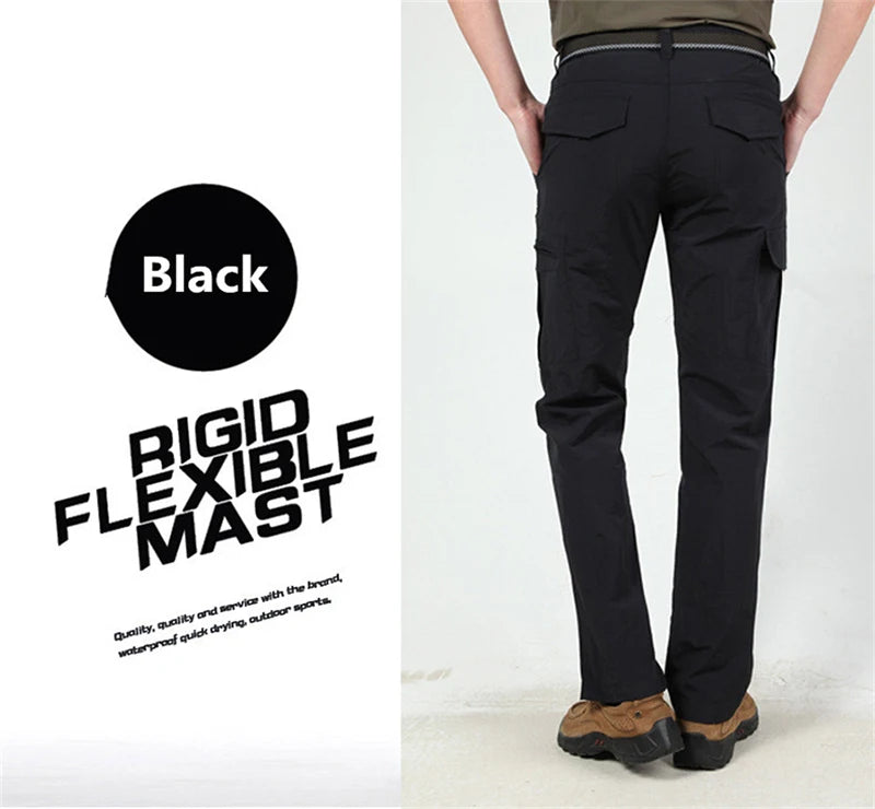 Pantalon Cargo Tactique Homme — Léger Imperméable Multi-Poches Été