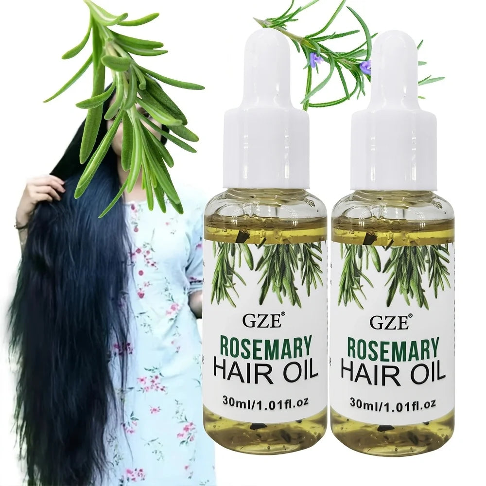 Huile de Romarin GZE pour cheveux – Tous types et textures, renforce et nourrit le cuir chevelu