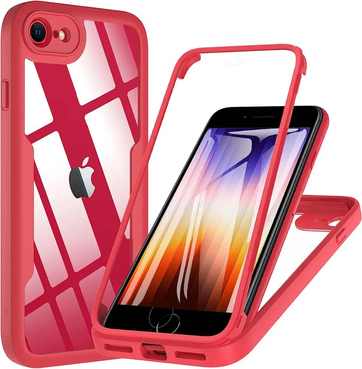 Coque 360° transparente iPhone – Protection intégrale avant/arrière anti-choc