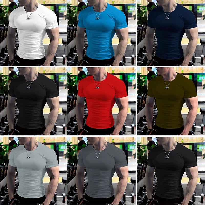 Oversized t Shirt For Men Short Sleeve White t-Shirts Man Quick Dry Football Shirt Soccer Jersey Compression Gym t Shirts Top