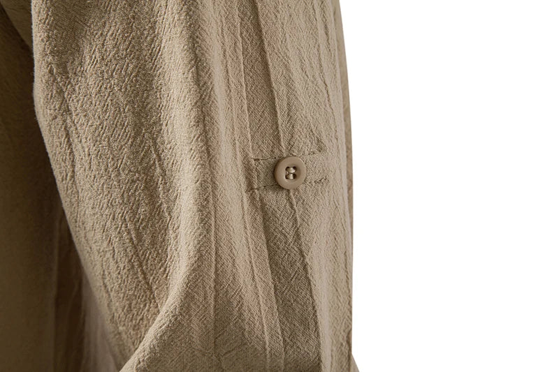 Chemise Homme à Capuche – Manches Longues Style Décontracté