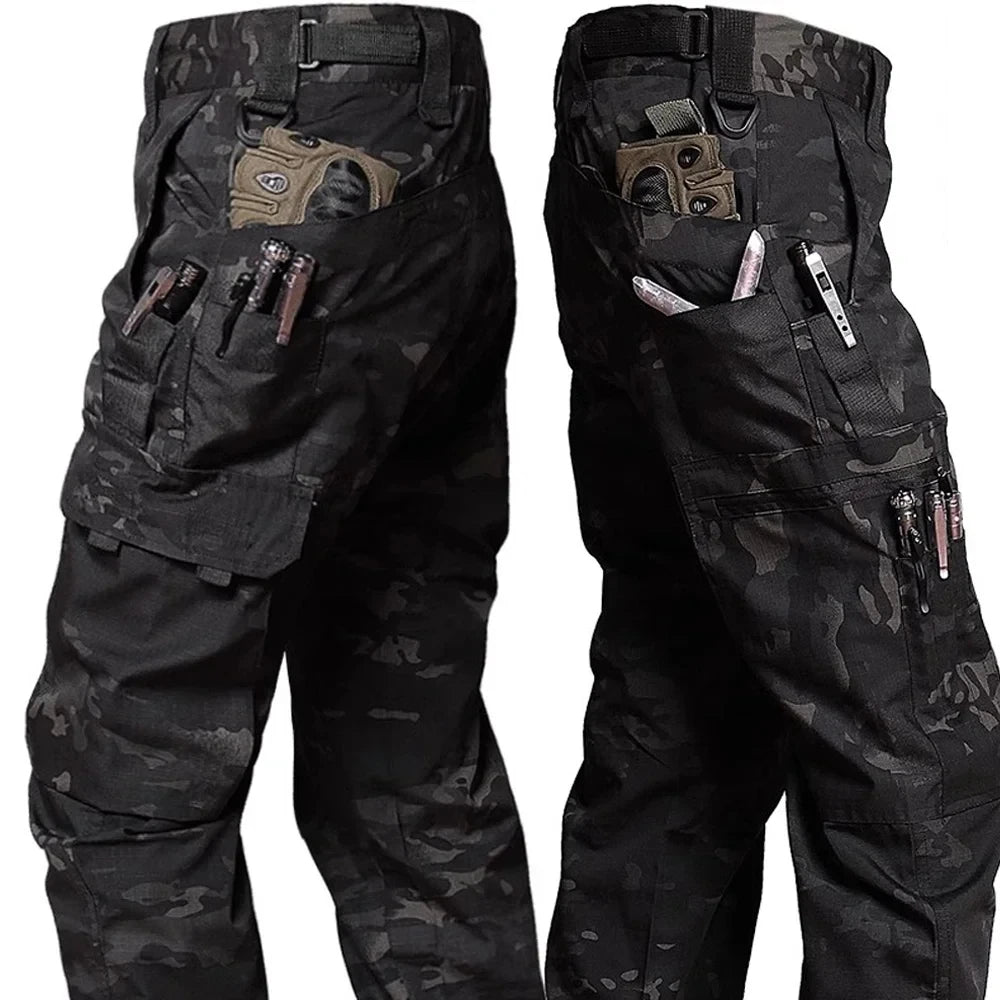 Pantalon Cargo Tactique Homme Multi-Poches — Imperméable Résistant Outdoor