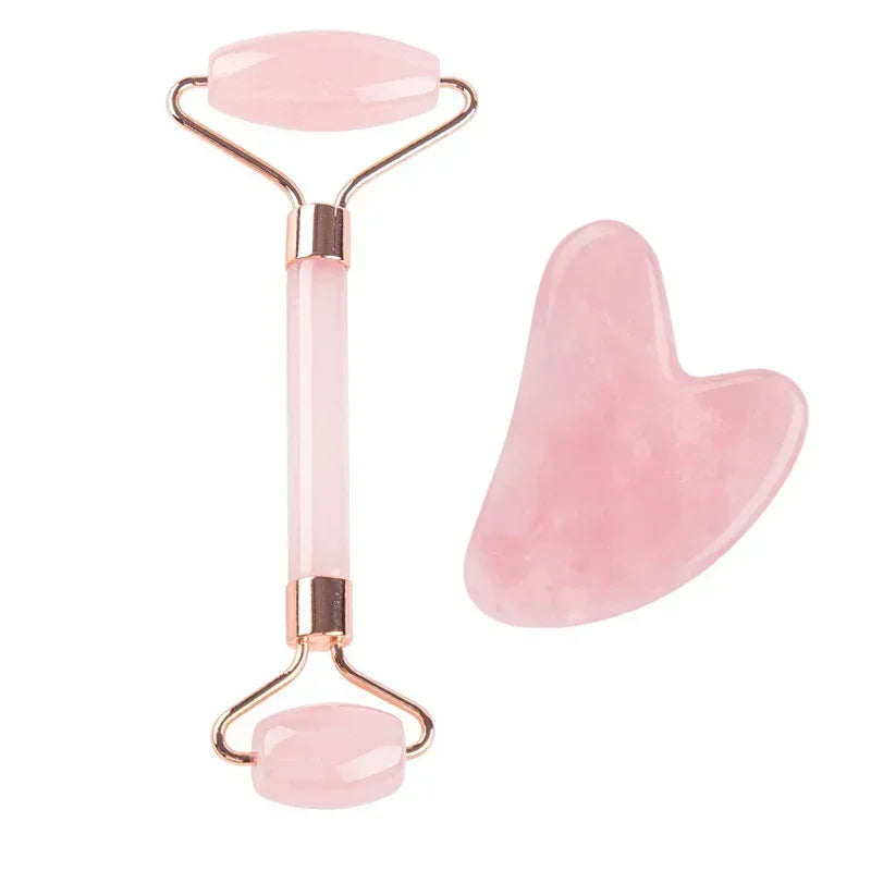 Rouleau de jade  Naturel -Massage Visage Anti -âge & Eclat