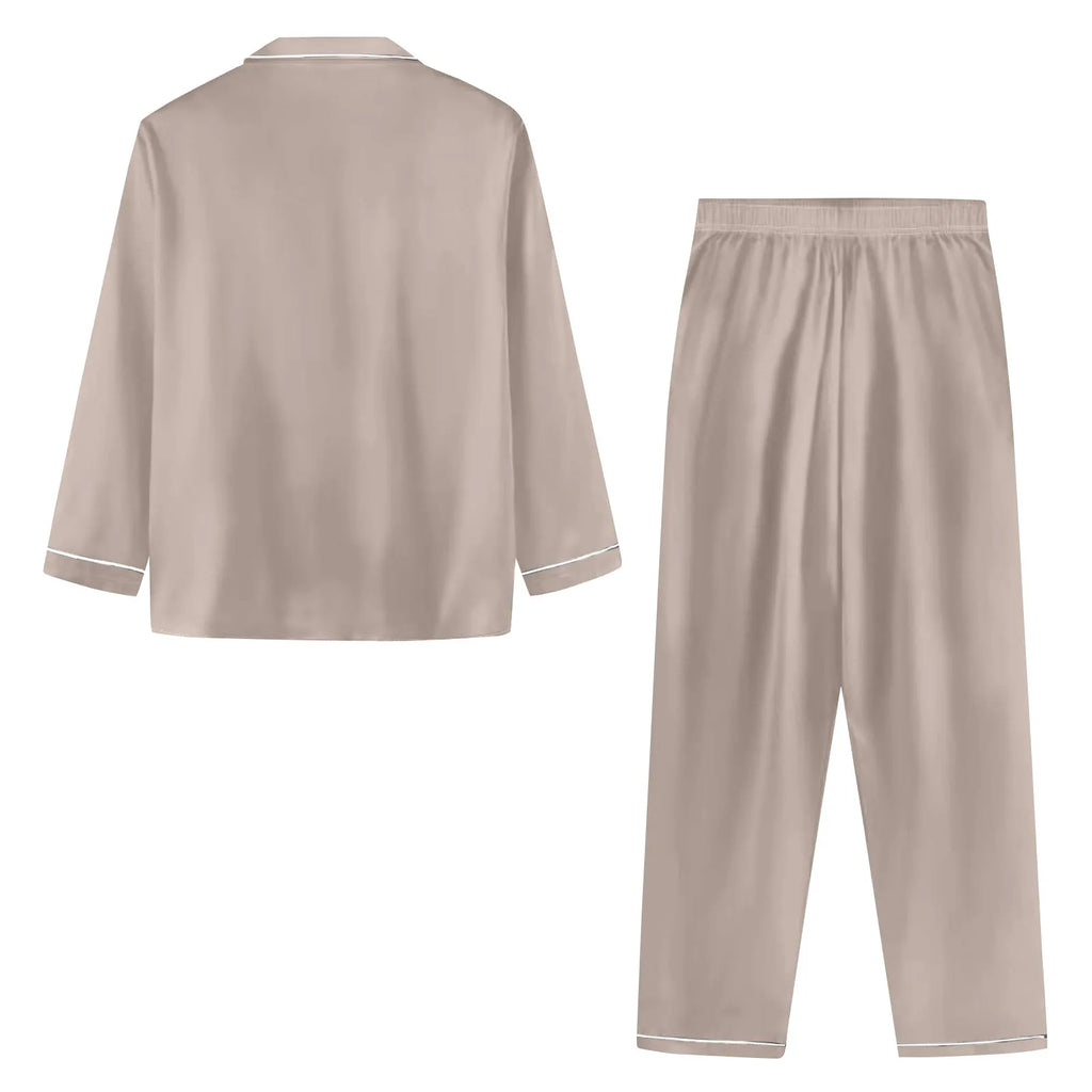 Women Pijama Sets Sleepwear Long-sleeve Cardigan Set Women Pajamas Sets Sexy Silk Polyester Female Pyjamas Home Clothing