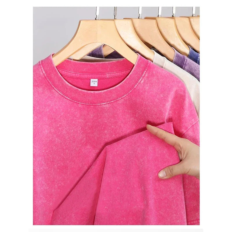 Oversized  Wash T-Shirt I Had Potential Cotton T-Shirts Hip Hop Tee Shirt for Male Beach Funny Pattern Short Sleeve Clothing