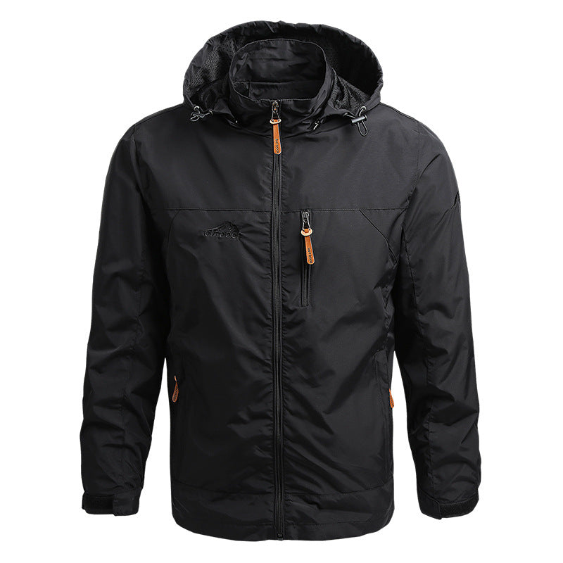 Coupe-Vent Tactique Homme À Capuche — Imperméable Outdoor Militaire