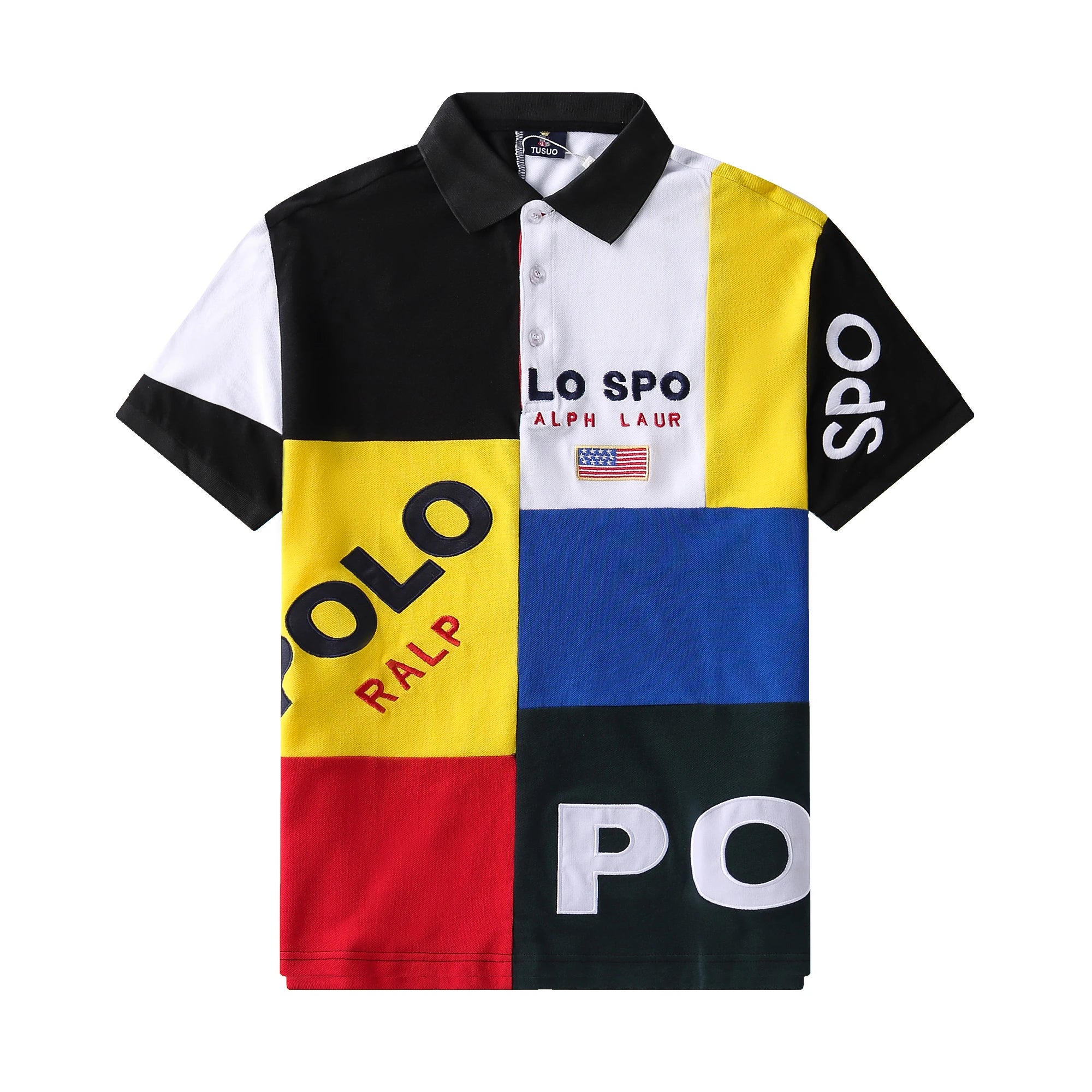 Polo T-Shirt Oversize Homme Grande Taille 7XL — Col Classique à Carreaux 3 Boutons