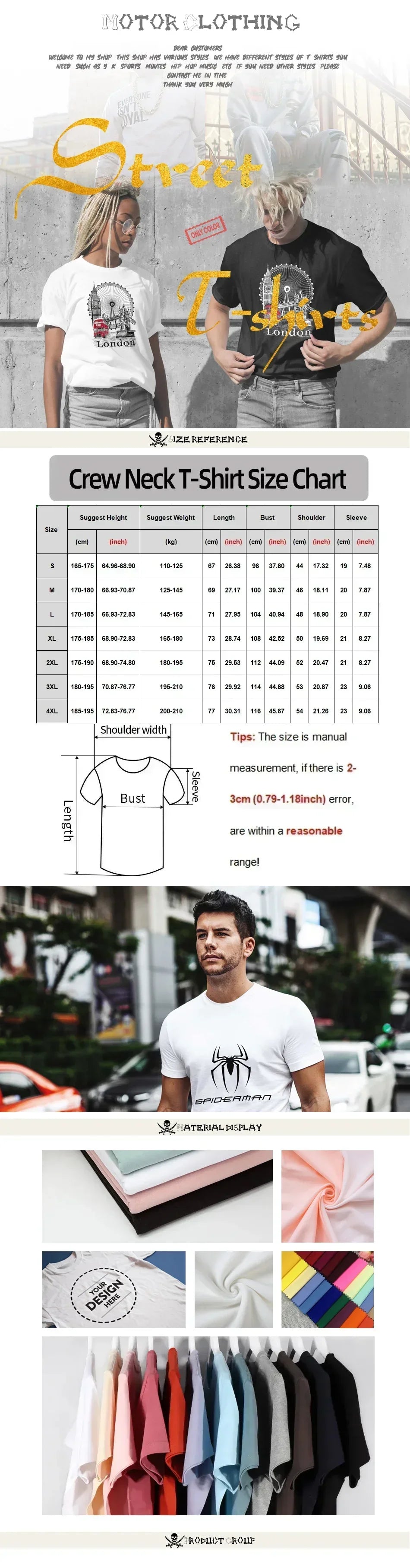 Cotton Tee T-shirts Oversize Clothes Tops and Tees Men's Short Sleeve T-shirt Gothic Clothing Essentials Mens Man New Gym Sports