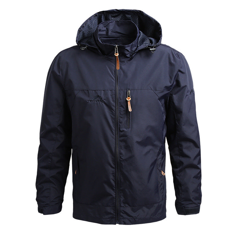 Coupe-Vent Tactique Homme À Capuche — Imperméable Outdoor Militaire