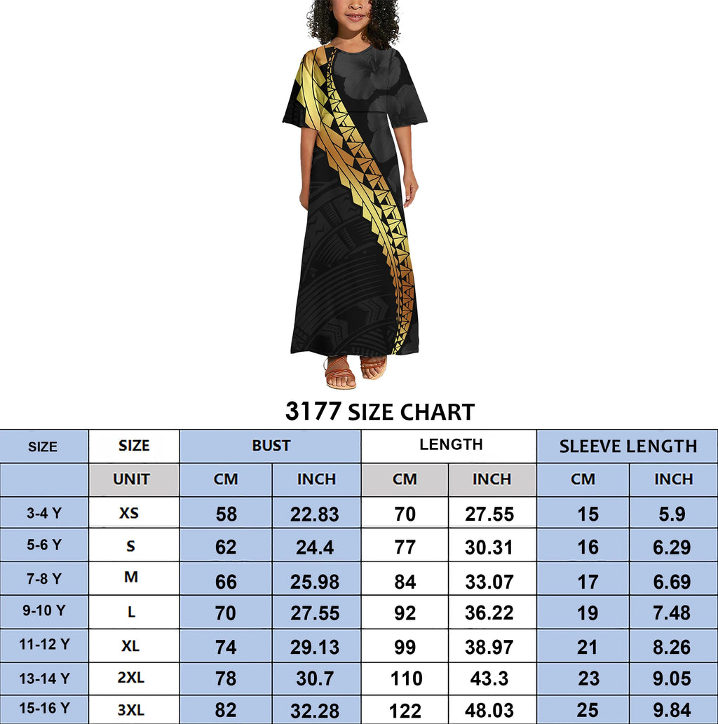 Ensemble Vêtements Enfants Polynésien — Tenue Familiale Assortie