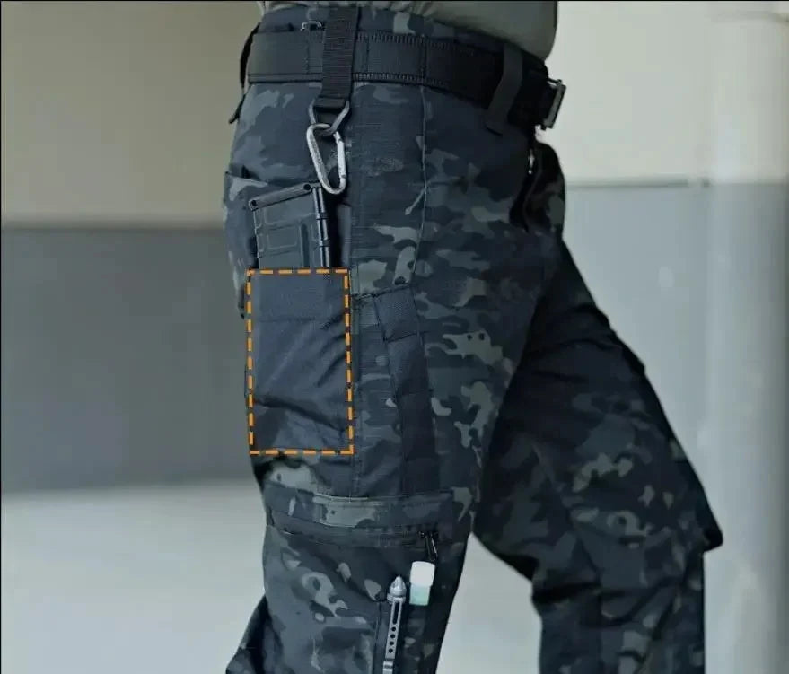 Pantalon Cargo Tactique Homme Multi-Poches — Imperméable Résistant Outdoor