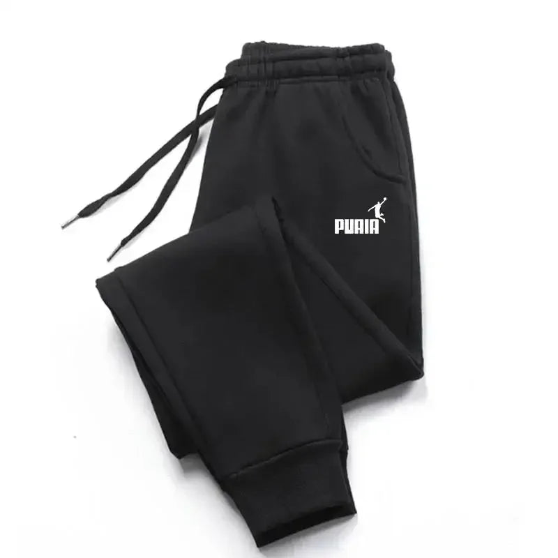 Pantalon Jogging Homme Imprimé Logo — Sportswear Doux Automne/Hiver 2025