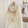 Foulard Hijab Femme — Écharpe Voile Viscose Coton Doux Turban Long