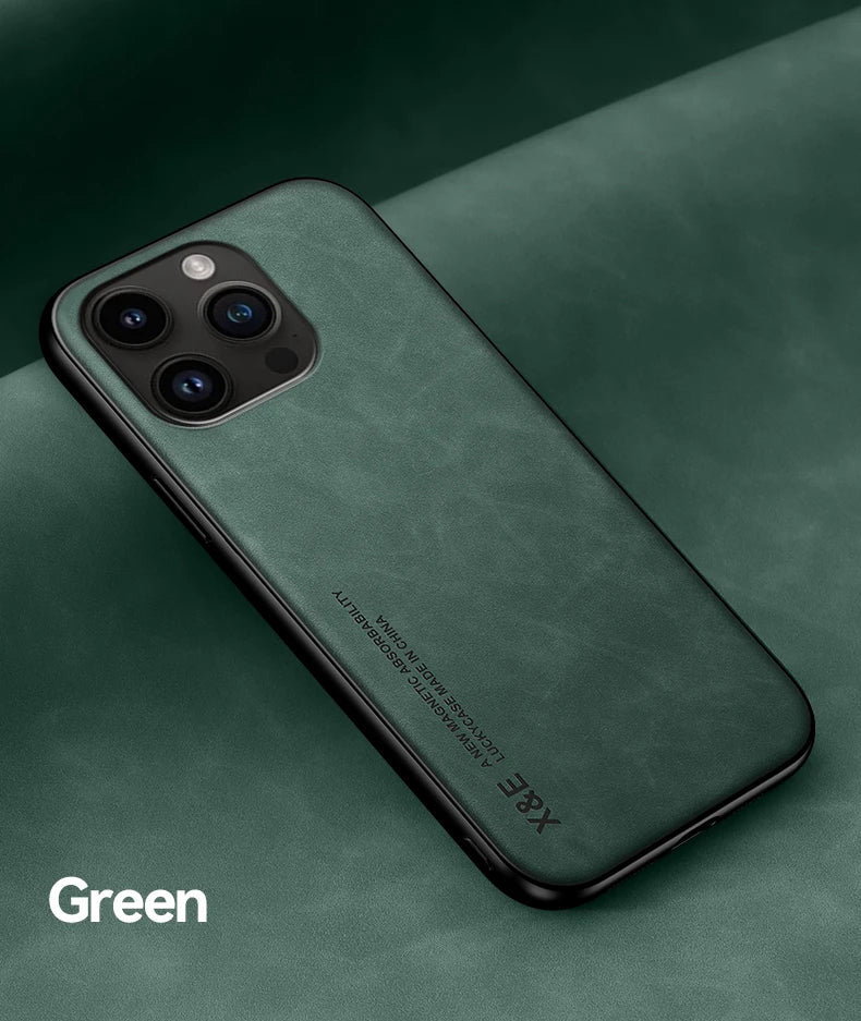 DECLAREYAO Original Luxury Light Slim Suede Leather Hard Coque For iPhone X Xs Max XR Phone Case Cover Shockproof Soft Frame