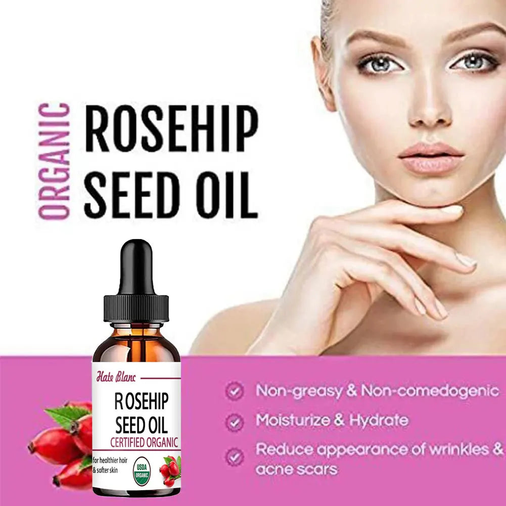 Huile de Rose Musquée hydratante – Soin peau, massage et éclat du teint