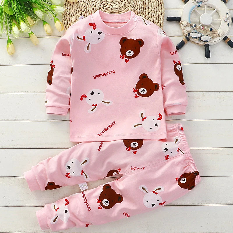 Ensemble Pyjama Enfant Coton — Sous-Vêtements & Pantalon Automne/Hiver