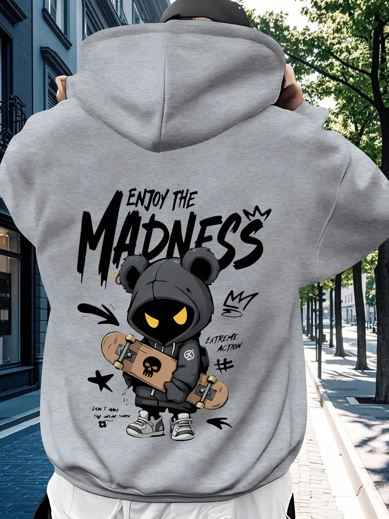 Men Hoodie Sweatshirt Oversize Loose Casual Long Sleeve Pullover Streetwer Hoodie MenPrint Casual Pullover Sweatshirt