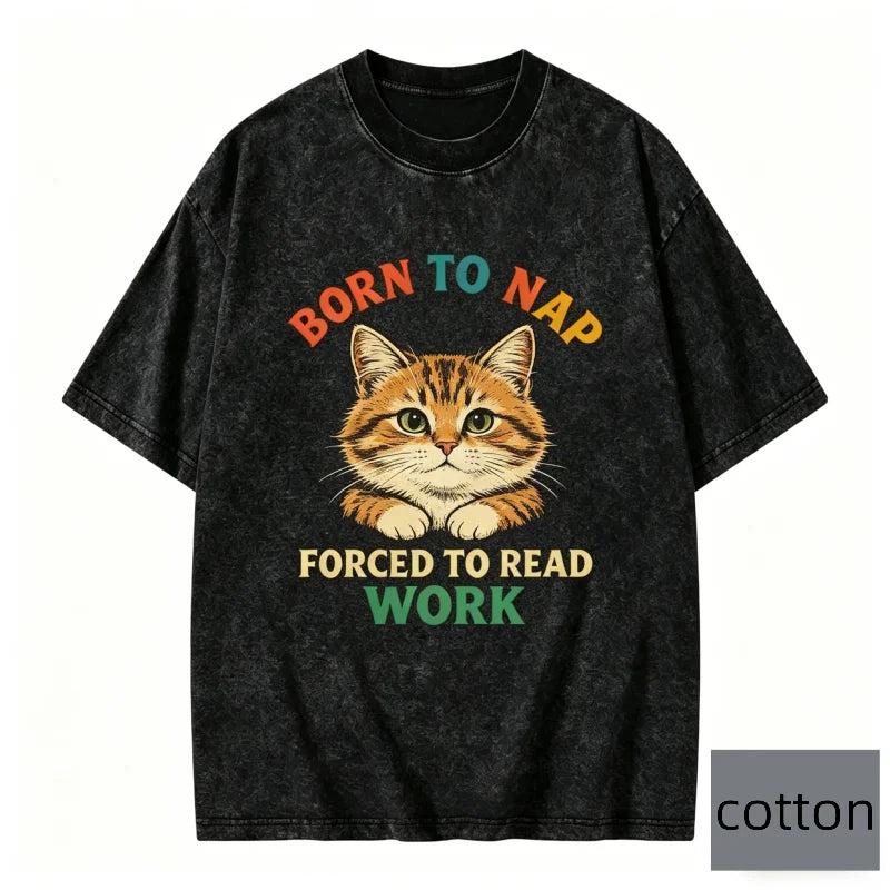T-Shirt Oversize Humour "Too Booked" — Graphique Vintage Unisexe