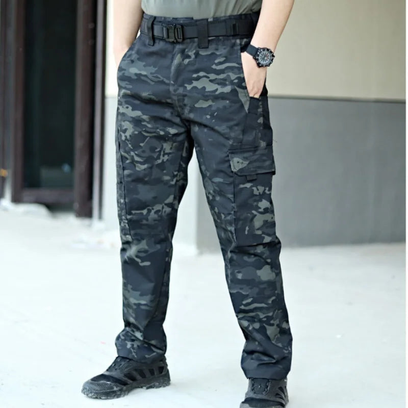 Pantalon Cargo Tactique Homme Multi-Poches — Imperméable Résistant Outdoor