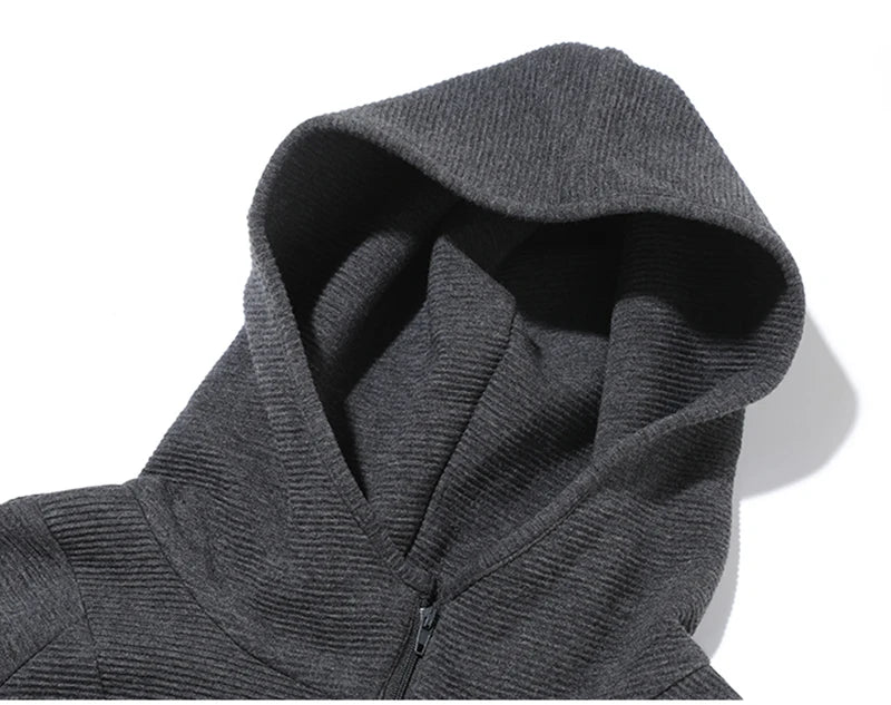 Oversize Hoodies Long Sleeve Zipper Pullovers Dark Gray Tops Jumper Sweatshirts Women
