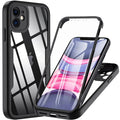 Coque 360° robuste iPhone – Transparente avec protection d'écran intégrée, tous modèles