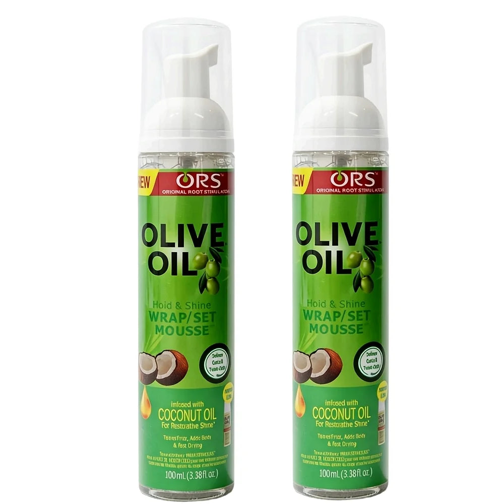Mousse coiffante boucles à l'huile d'olive – Tenue forte, anti-frisottis 100ml