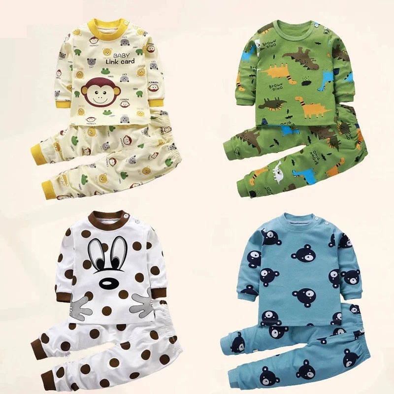 Ensemble Pyjama Enfant Coton — Sous-Vêtements & Pantalon Automne/Hiver